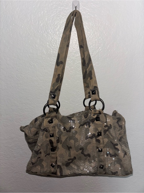 Mossimo Supply Co. Handbags - Women’s Studded Camouflage Sequin Shoulder Bag - Neutral Camo